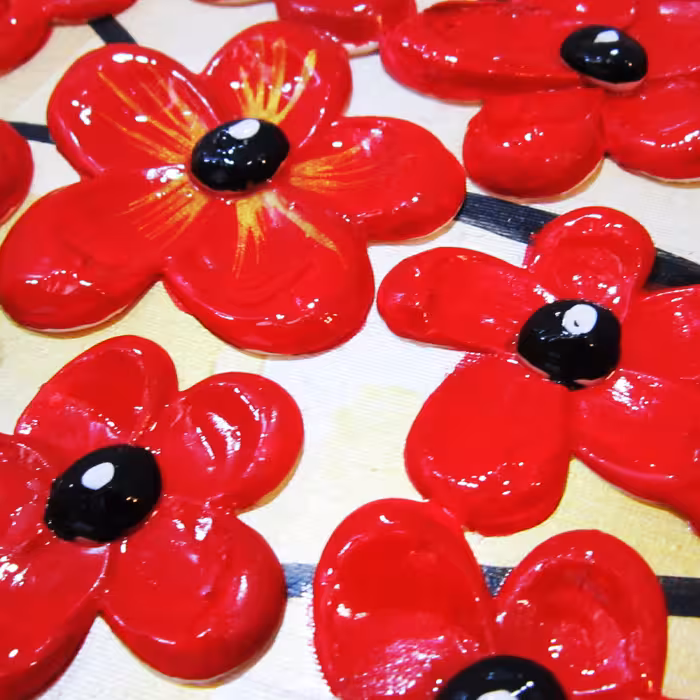 تابلو نقاشی میکس مدیا طرح شکوفه های زرین برجسته کد 220