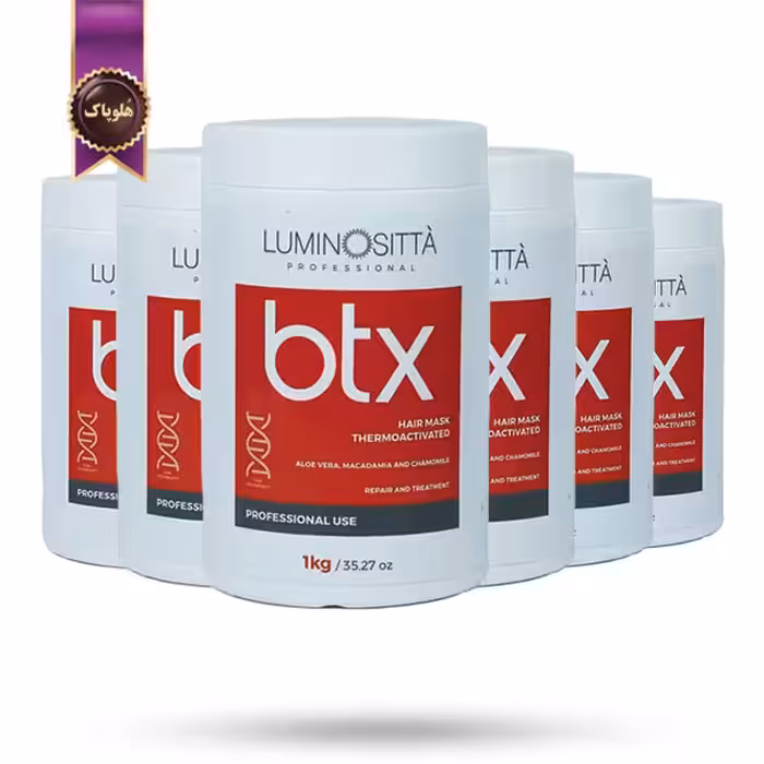 6 عدد بوتاکس مو لومینوسیتا Luminositta BTX مخصوص احیا و ترمیم مو Thermoactivated وزن 1 کیلو گرم (اورجینال)