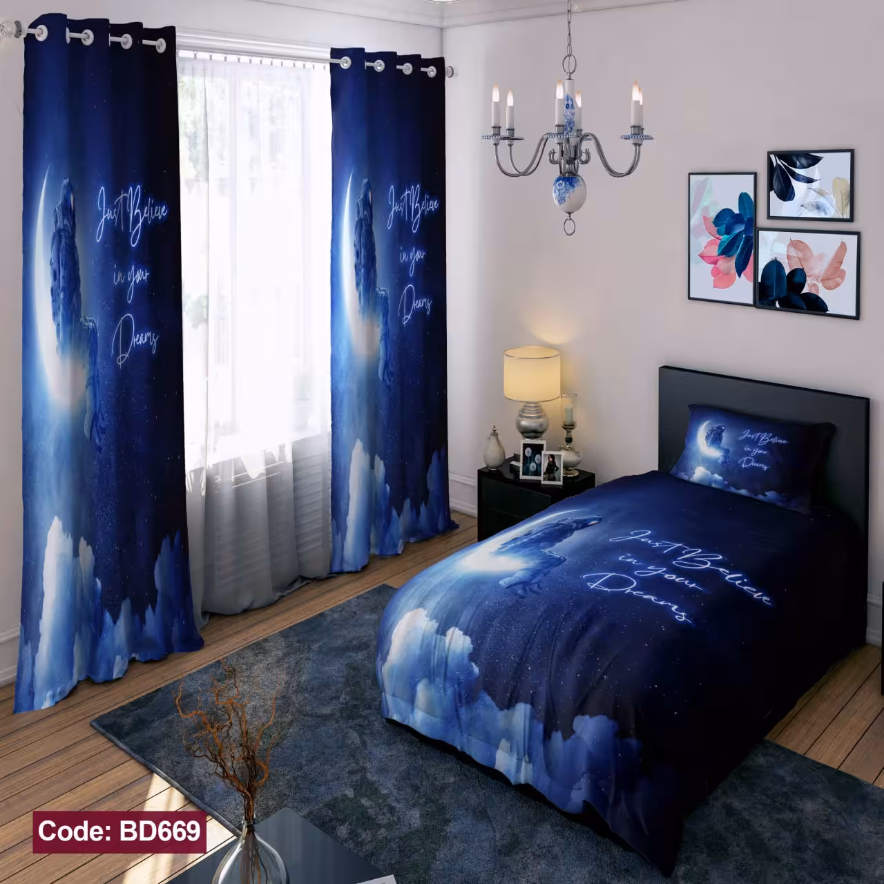 ست 6 تکه روتختی مخمل ضد لک ترک طرح بزرگسال کد 669