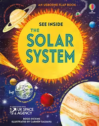 An usborne flap book See inside the Solar system