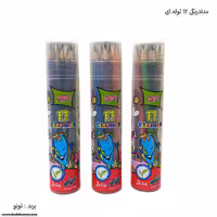 مداد رنگی 12 رنگ لوله ای توتو