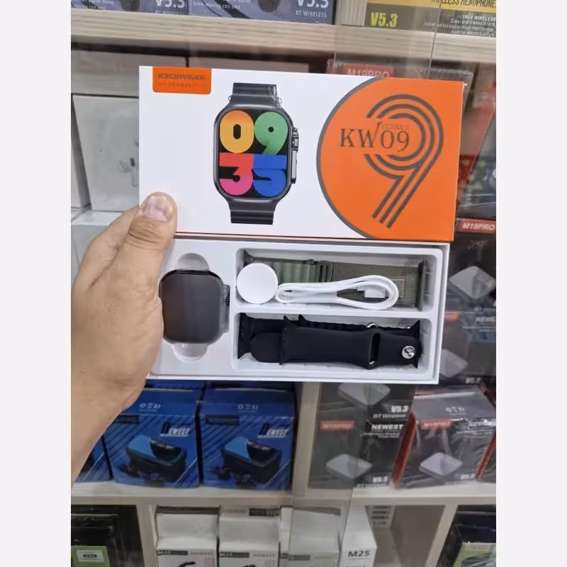 ساعت هوشمند kw09 ultra2 اصلی سه بند
