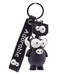 جاکلیدی سیلیکونی فانتزی طرح گاو چشم قلمبه