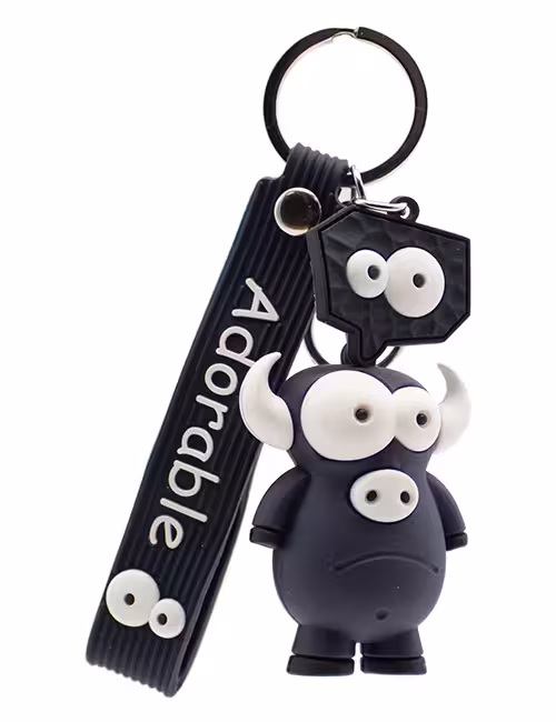 جاکلیدی سیلیکونی فانتزی طرح گاو چشم قلمبه