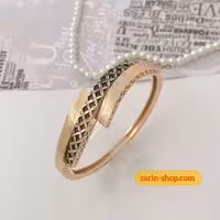 دستبند سیاه قلم استیل زنانه