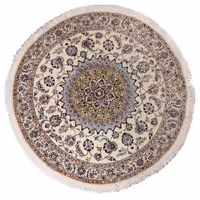 فرش دستبافت دایره ای دو متری