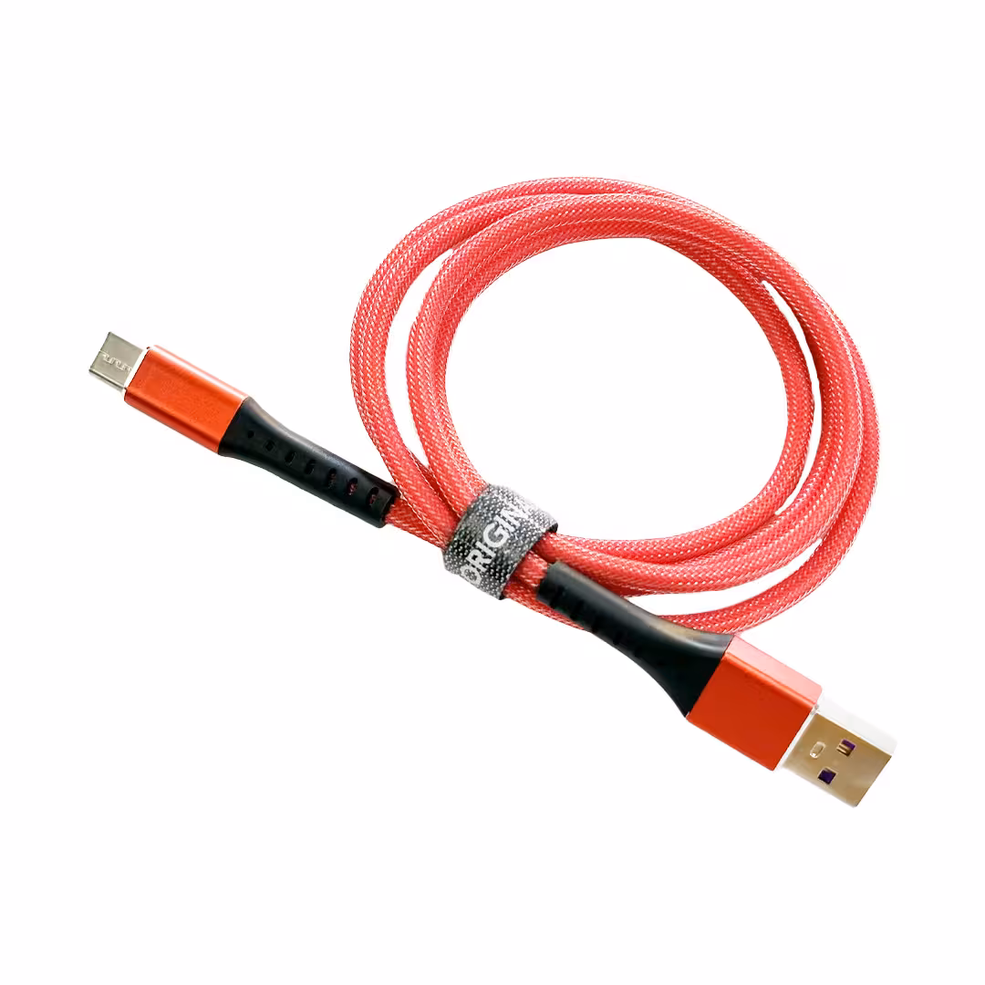 کابل تایپ سی برزنتی طرح توری پکدار