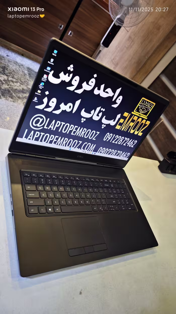 لپ تاپ Dell مدل Precision 7760، پردازنده نسل 11، گرافیک Quadro
