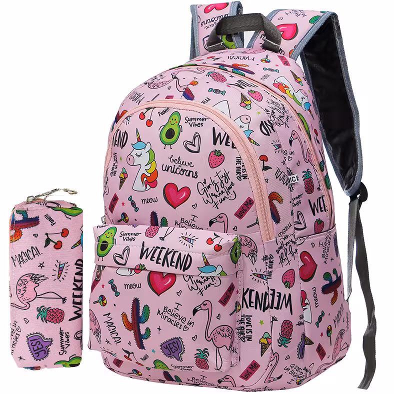 کوله پشتی مدل ERF-3698 به همراه جامدادی