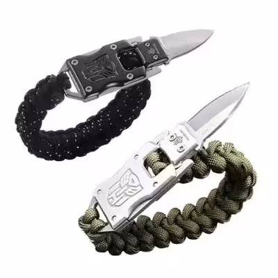 دستبند پاراکورد سگک فلزی چاقودار