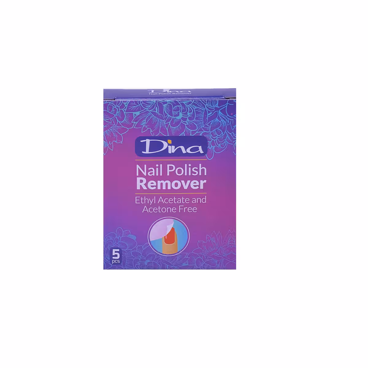پد لاک پاک کن دینا مدل Flower – Dina Flower Polish Nail Remover Pad – Pack of 8