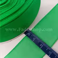 روبان 25 حریر سبز سیدی روشن