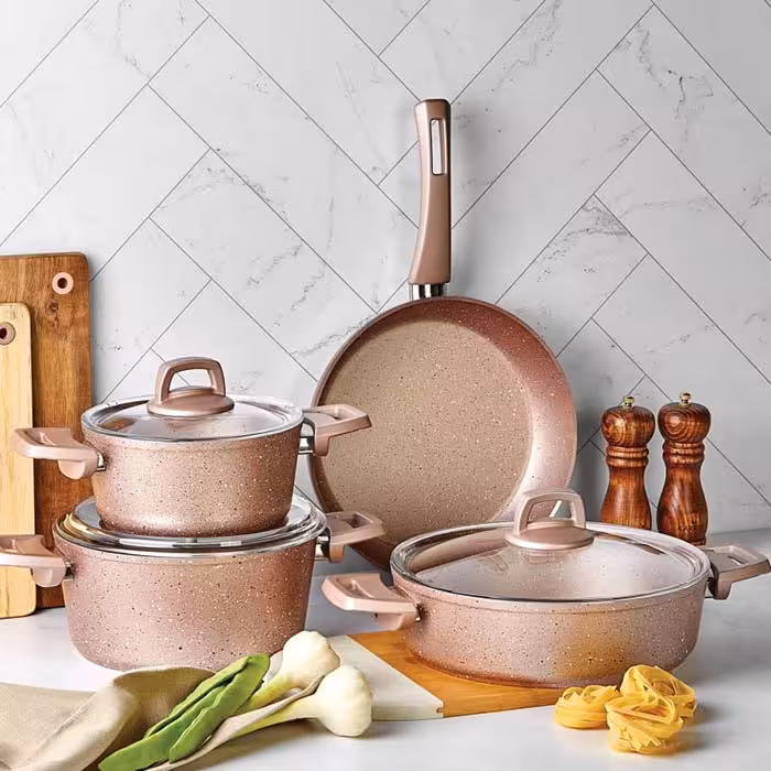 سرویس 7 پارچه بایوگرانیت کاراجا مدل آنتیک رز