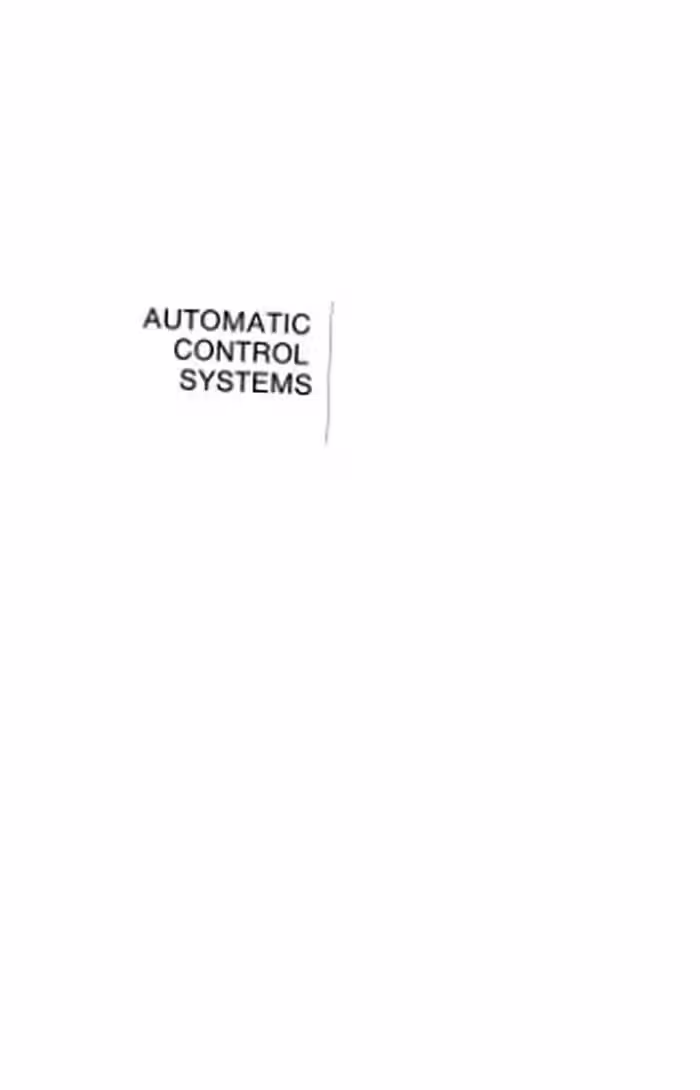 خرید و دانلود نسخه کامل کتاب Automatic Control Systems