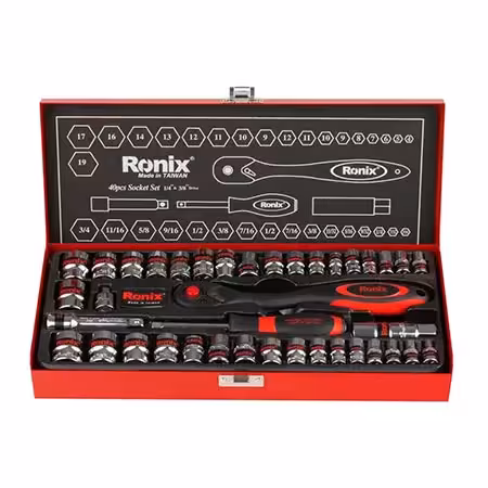 مجموعه بکس 40 عددی 3/8 اینچ دسته  RH-2640 TPR