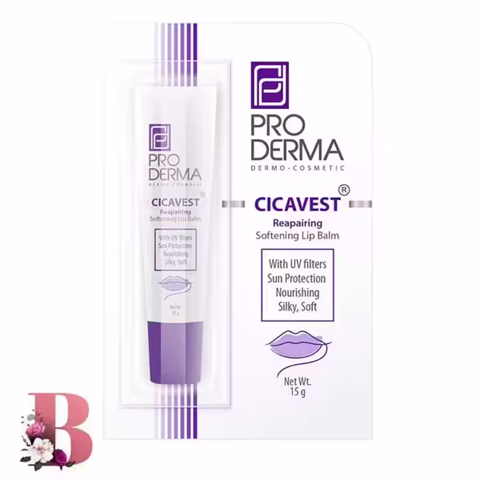 بالم لب نرم کننده و ترمیم کننده پرودرما حاوی مواد ضدآفتاب وزن 15 گرم | Proderma Softening and repairing lip balm containing sunscreen ingredients 15g