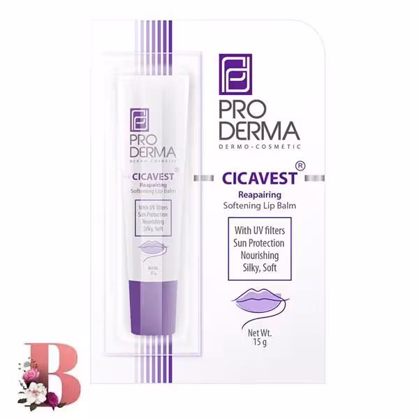 بالم لب نرم کننده و ترمیم کننده پرودرما حاوی مواد ضدآفتاب وزن 15 گرم | Proderma Softening and repairing lip balm containing sunscreen ingredients 15g