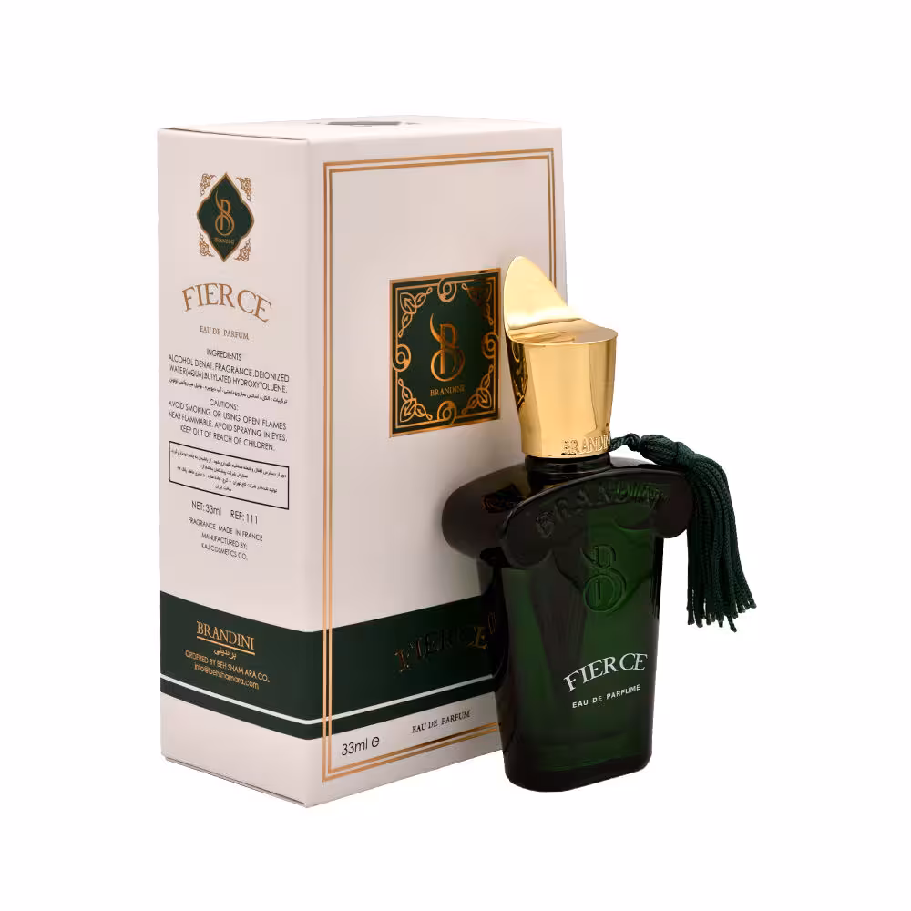 عطر جیبی مردانه برندینی مدل فیرس Fierce حجم 33 میلی لیتر | Brandini Fierce Eau De Parfum for men 33 ml
