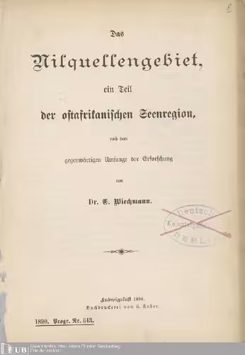 خرید و دانلود نسخه کامل کتاب Das Nilquellengebiet, ein Teil der ostafrikanischen Seenregion