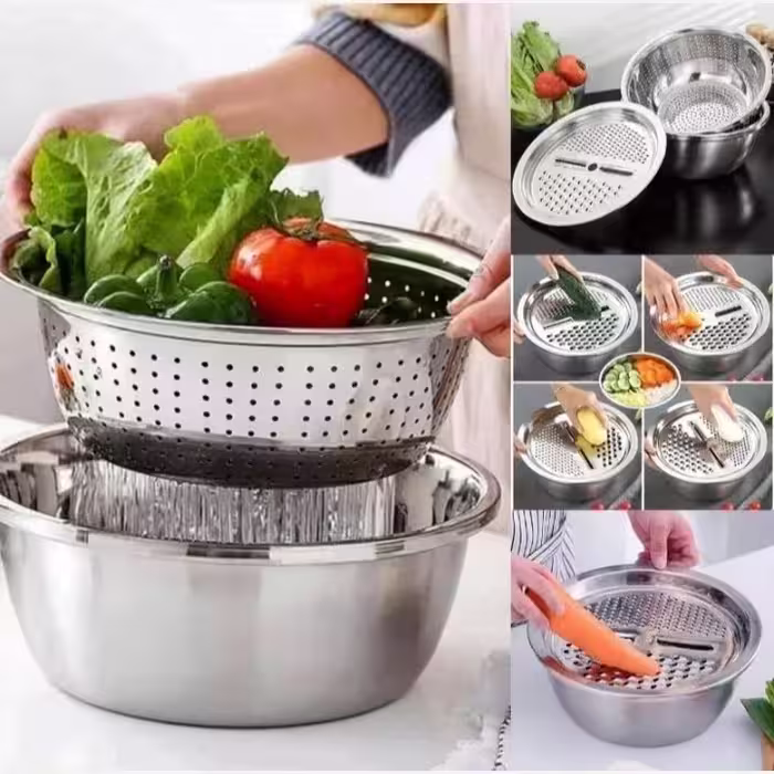 لگن آبکش رنده دار سایز 26 BASIN | amazonchi