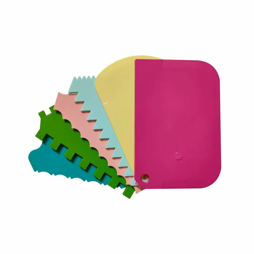 لیسه (کاردک) پلاستیکی شیاردار 6 عددی