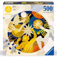 پازل 500 تکه دایره‌ای رونزبرگر طرح خورشید کوچک درگیر