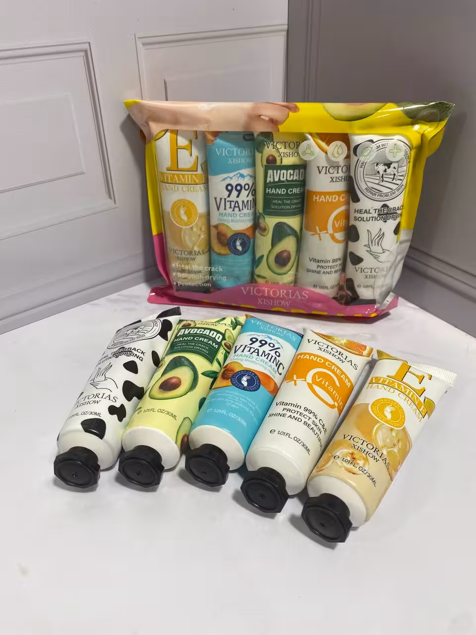 پک پنج عددی کرم دست ویتامینه ویکتوریا