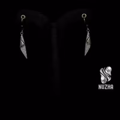 گوشواره نقره دخترانه کدgn1005