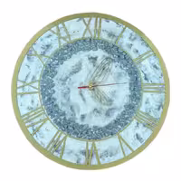 ساعت دست ساز ابرو باد کریستالی سایز 40×40 سانتی متری