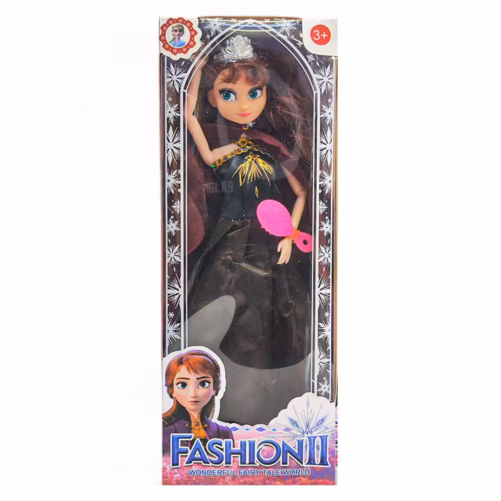 عروسک آنا شانه به دست