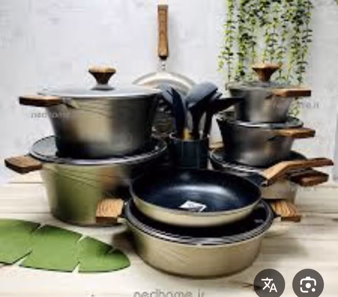 سرویس قابلمه کاندید 23 پارچه تیتانیوم مدل سزار