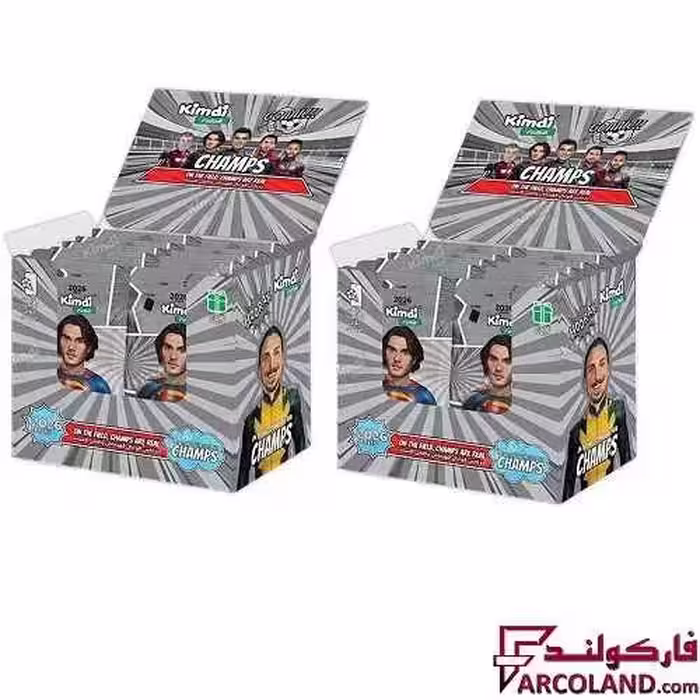 کیمدی کارت فوتبال چمپس مدل Champs 2026 بسته 60 عددی