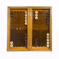 تخته نرد چوب گردو طرح ریشه کد 3132