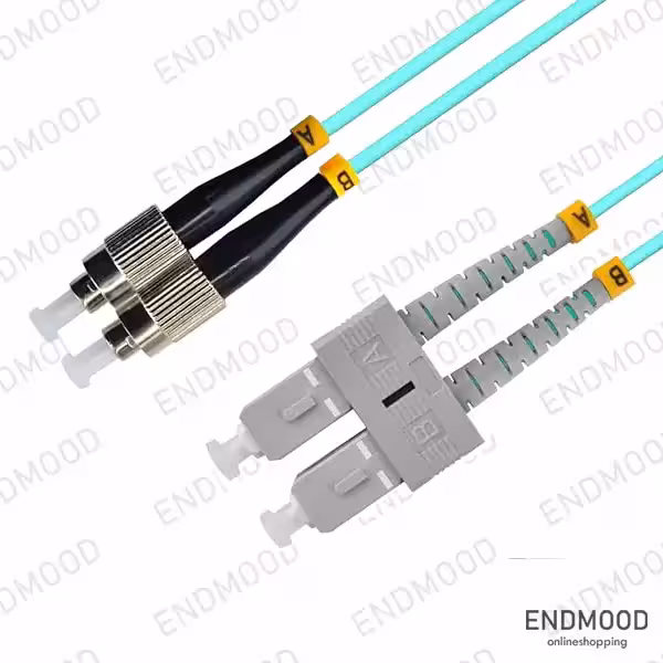 پچ کورد فیبر نوری 3 متری داپلکس نگزنس Nexans OM3 SC-FC