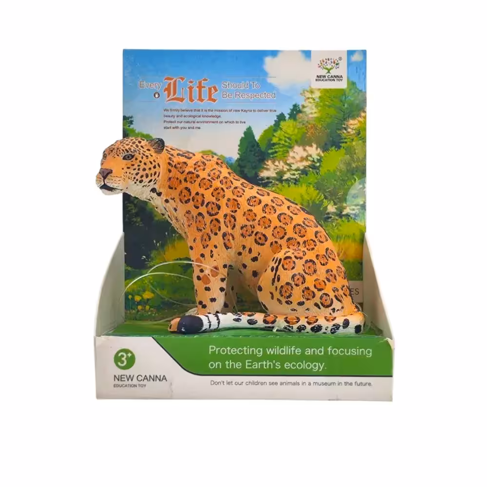 فیگور پلنگ جعبه دار  Leopard figure X154