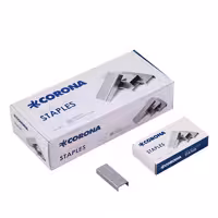 سوزن منگنه سایز 24 نقره ای - مجموعه 50 بسته ای - فروش عمده -  برند کرونا Corona - لوازم التحریر - ارسال رایگان