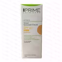 کرم ضد آفتاب رنگی پرایم، SPF60، مناسب پوست مختلط تا چرب، فاقد چربی، حجم 40 میلی لیتر