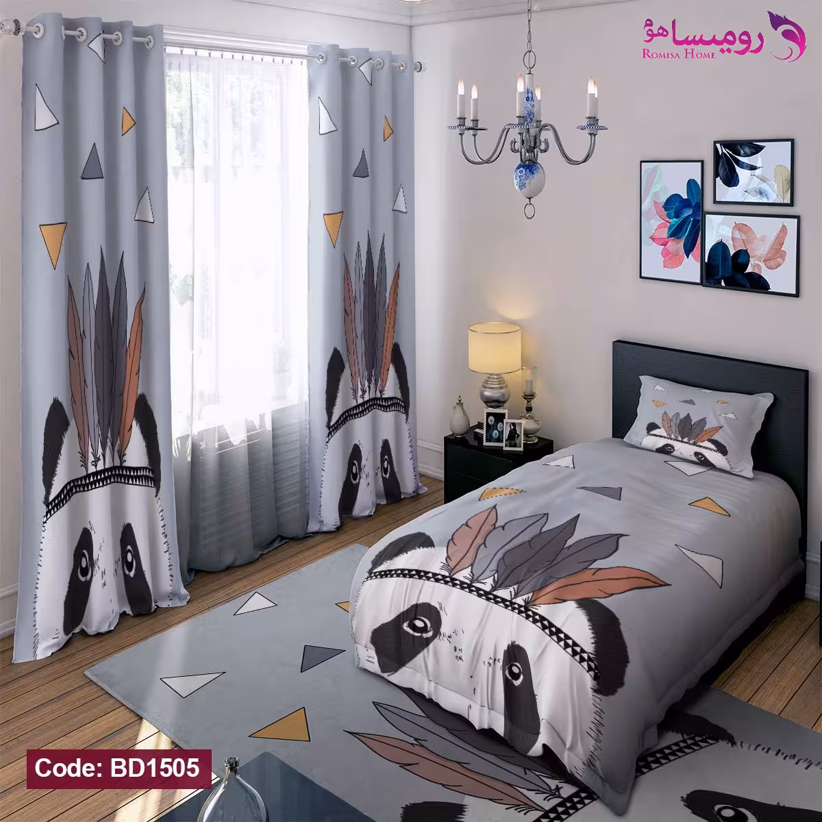 قیمت و خرید روتختی طرح پاندا کوچولو نفره برند دکو کد BD1505