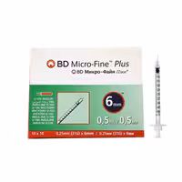 سرنگ انسولین 0٫5 میلی لیتر بی دی میکروفاین پلاس