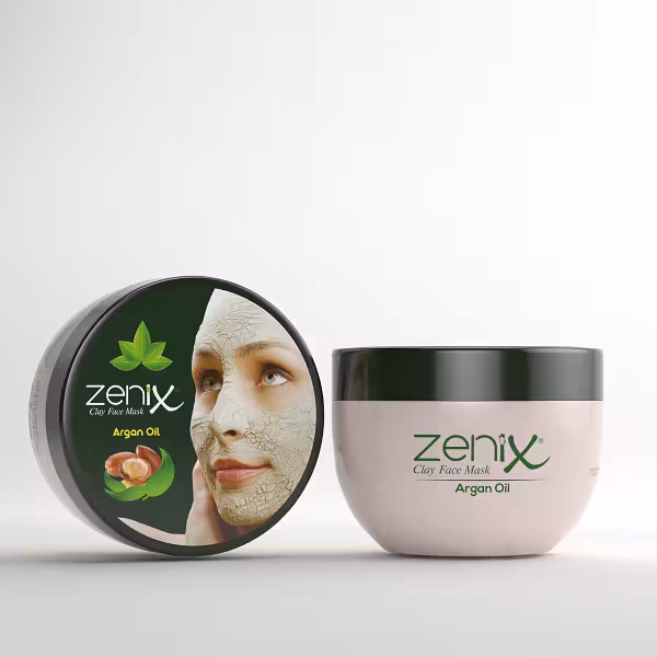 ماسک خاک رس و روغن آرگان زنیکس Zenix حجم 350 گرم