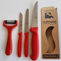 ست 4 عددی چاقوی آشپزخانه زولینگن (Solingen) – مجموعه‌ای حرفه‌ای با تیغه‌های فولادی ضدزنگ – ساخت آلمان