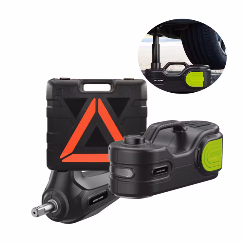 جک برقی آچار برقی و پمپ باد گرین لاین مدل Electric Car Jack Kit