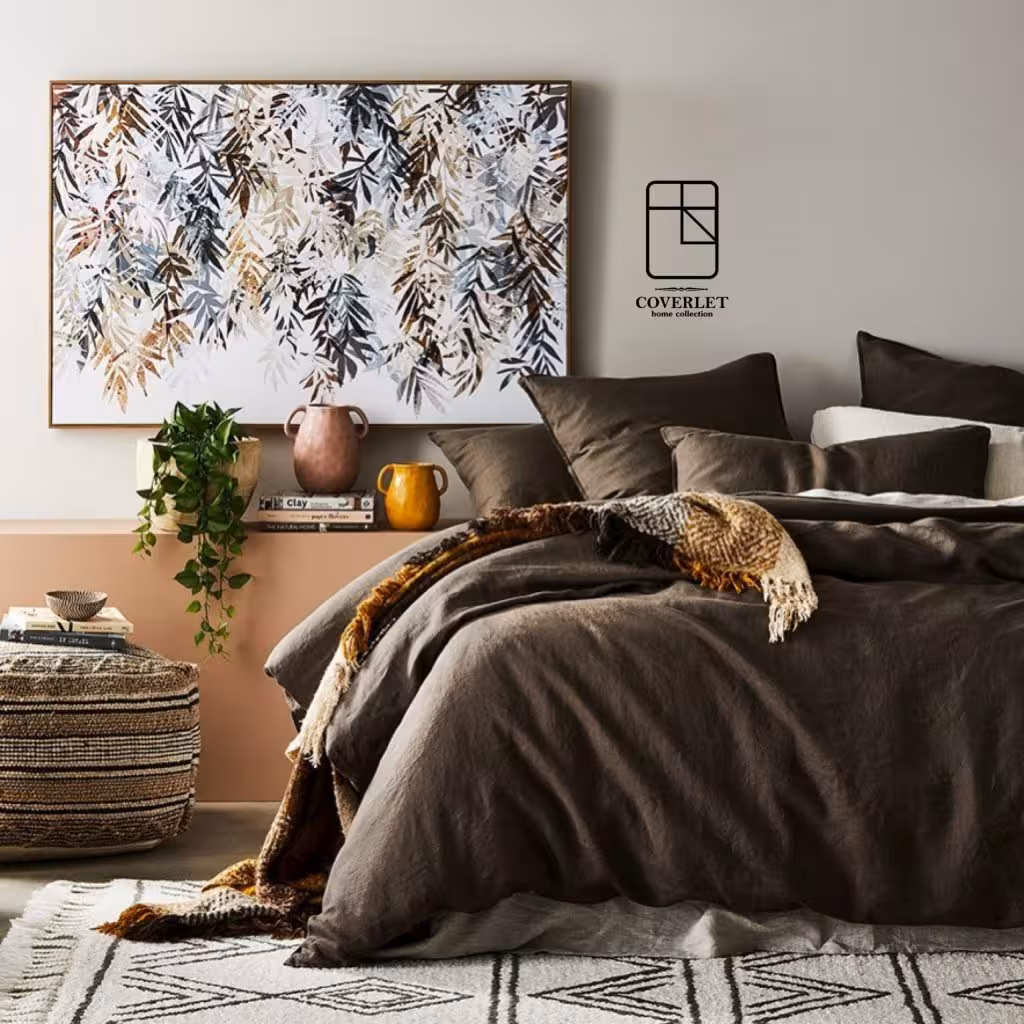 روتختی قهوه‌ای و کرم کاوری