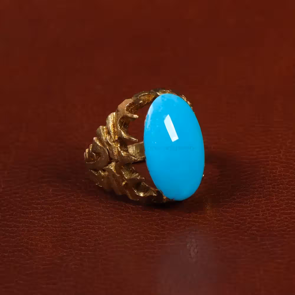 نگین فیروزه عجمی کد 29861 - جواهری مشاهیر