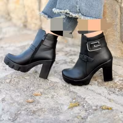 نیم پوتین زنانه پاشنه دار