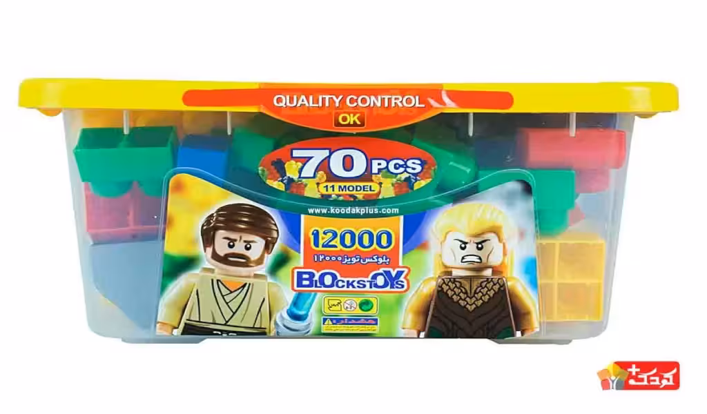 ساختنی چهارگوش درب لولایی کوچک 70 قطعه ای مدل 12000