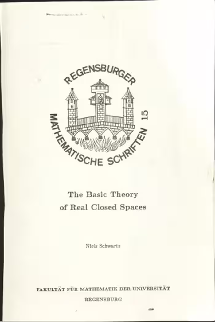 خرید و دانلود نسخه کامل کتاب The Basic Theory of Real Closed Spaces