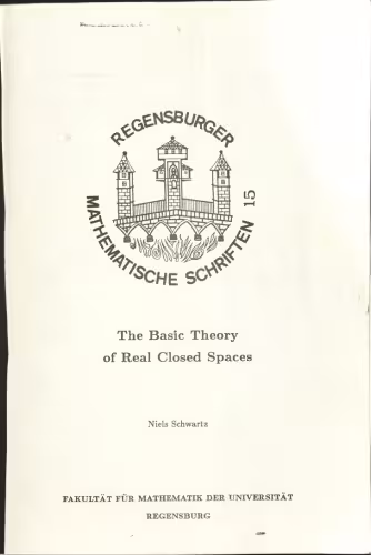 خرید و دانلود نسخه کامل کتاب The Basic Theory of Real Closed Spaces