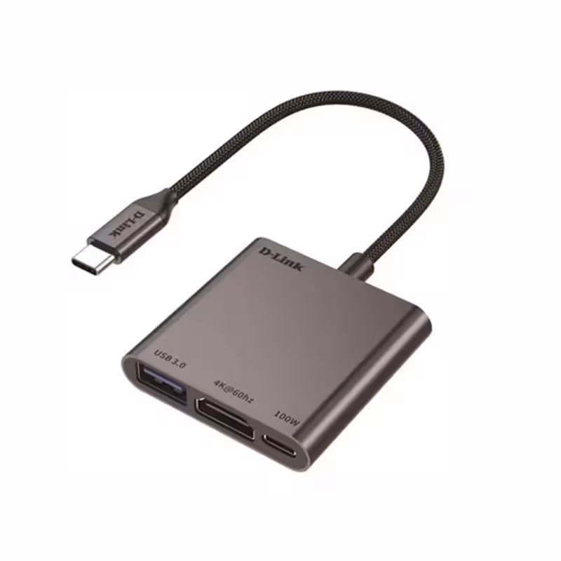 هاب 3 پورت USB-C دی‌لینک مدل DUB-C103