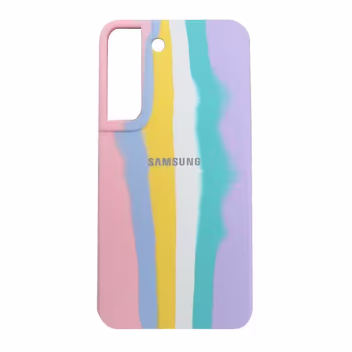 کاور سیلیکونی اورجینال رنگین کمانی مناسب برای Galaxy S22